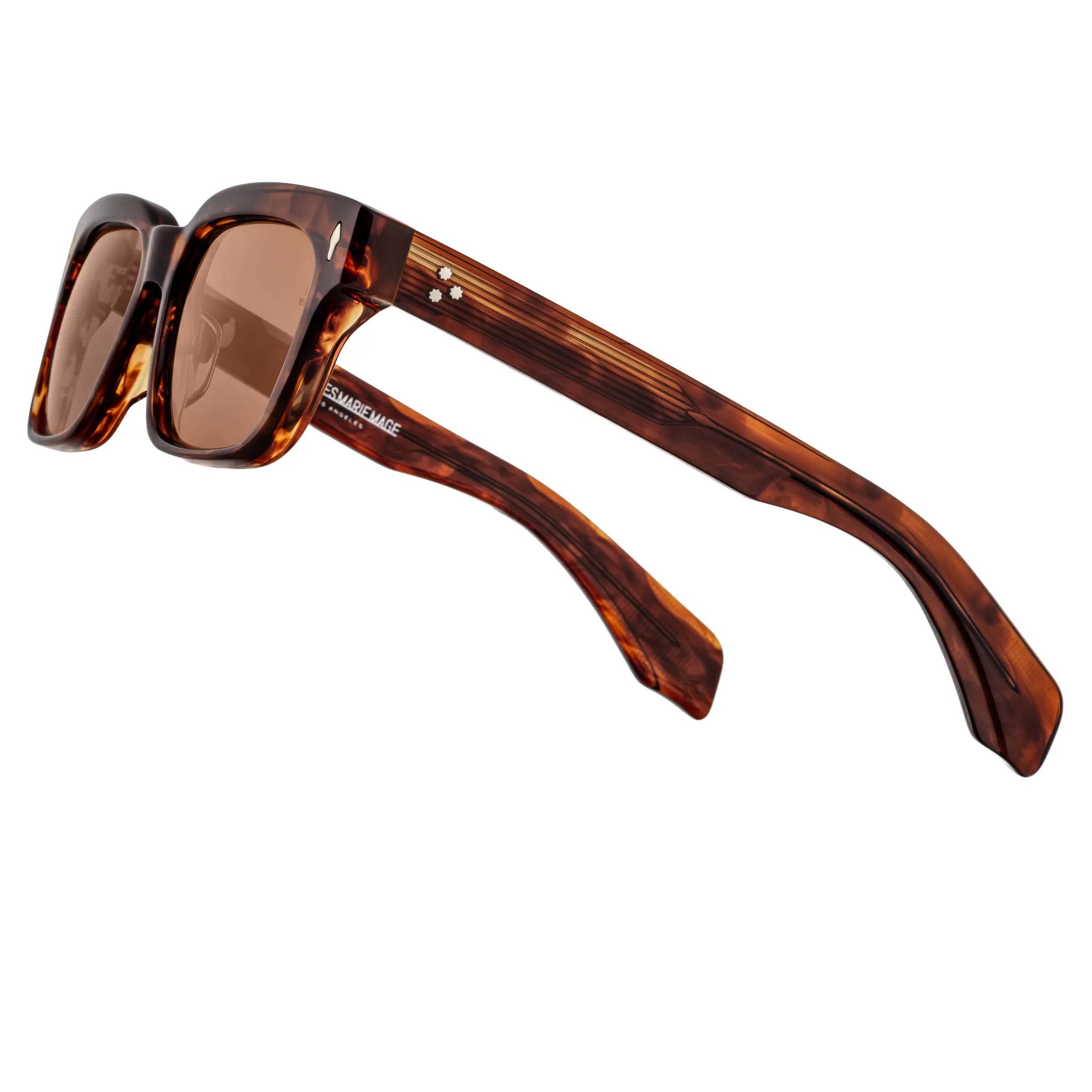 Front View of Jacques Marie Mage Molino 55 Bourbon Sunglasses